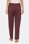 Rosaline Spatial Speckle Knit Cotton Pyjama - Grape Wine — thumbnail 3